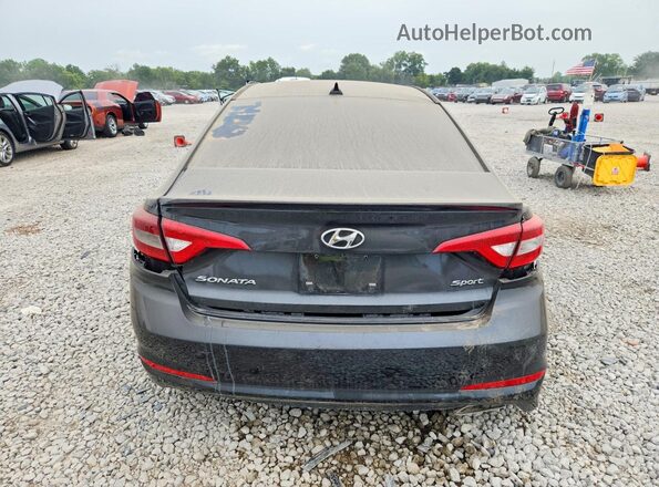 5NPE34AFXGH392361 2016 HYUNDAI SONATA Черный Вид сзади