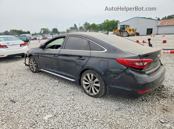 5NPE34AFXGH392361 2016 HYUNDAI SONATA Черный Задняя левая четверть
