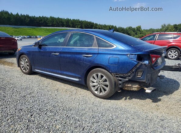 5NPE34AFXGH425620 2016 HYUNDAI SONATA Синий Задняя левая четверть
