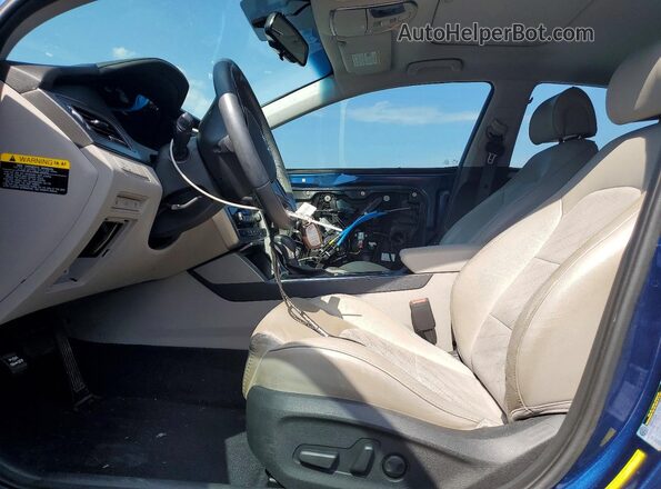 5NPE34AFXGH425620 2016 HYUNDAI SONATA Синий Вид салона спереди