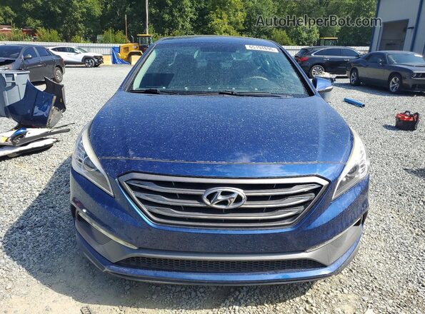 5NPE34AFXGH425620 2016 HYUNDAI SONATA Синий Вид спереди
