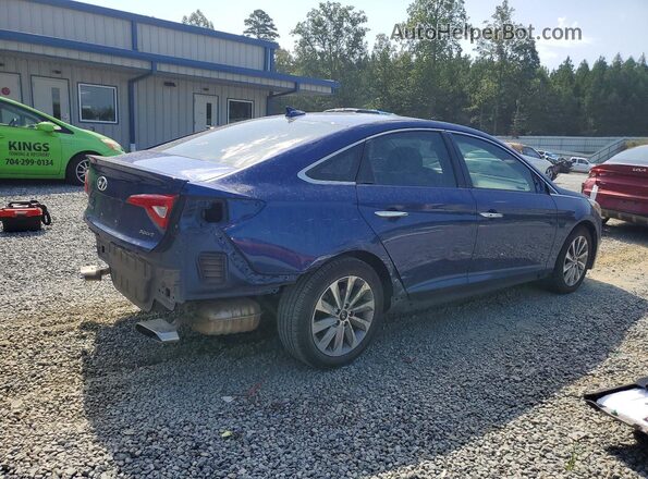 5NPE34AFXGH425620 2016 HYUNDAI SONATA Синий Задняя правая четверть