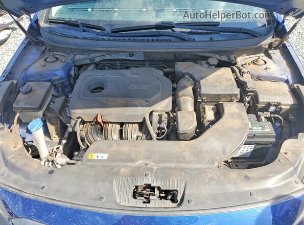 5NPE34AFXGH425620 2016 HYUNDAI SONATA Синий Вид задней части салона