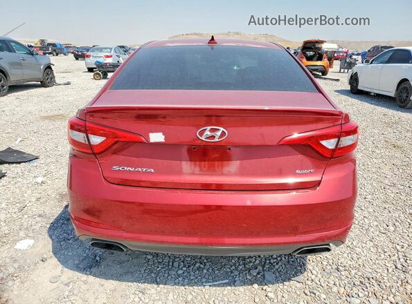5NPE34AFXGH432793 2016 HYUNDAI SONATA Red Vista trasera