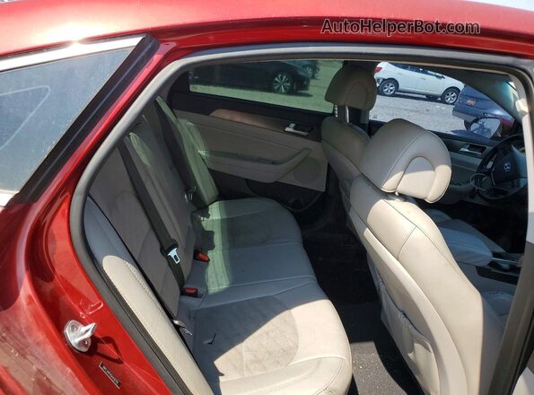 5NPE34AFXGH432793 2016 HYUNDAI SONATA Red Vista de los asientos traseros