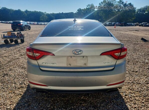 5NPE34AFXHH453760 2017 HYUNDAI SONATA Silver Вид ззаду