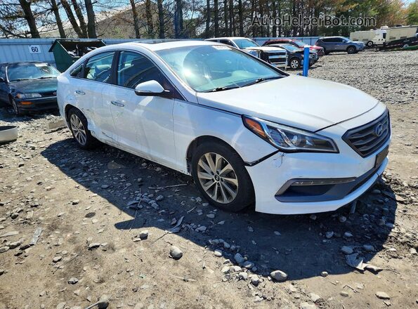 5NPE34AFXHH504416 2017 HYUNDAI SONATA White Przód prawy