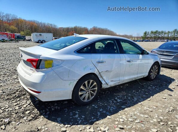 5NPE34AFXHH504416 2017 HYUNDAI SONATA White Tył prawy