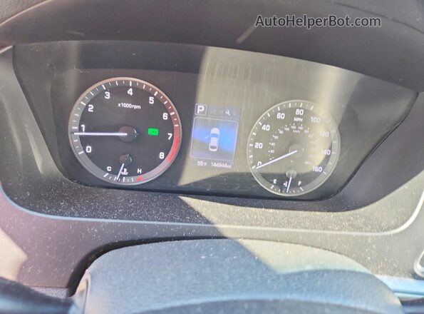 5NPE34AFXHH504416 2017 HYUNDAI SONATA White Widok zestawu wskaźników
