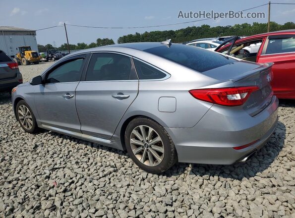 5NPE34AFXHH508076 2017 HYUNDAI SONATA Gray Trasero izquierdo