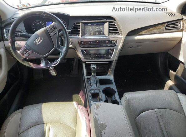 5NPE34AFXHH508076 2017 HYUNDAI SONATA Gray Vista del salpicadero