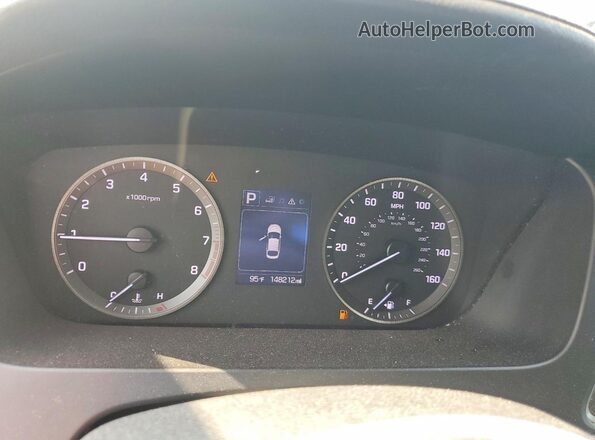 5NPE34AFXHH508076 2017 HYUNDAI SONATA Gray Vista del cuadro de instrumentos