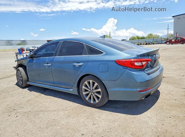 5NPE34AFXHH567340 2017 HYUNDAI SONATA Blue Rear left