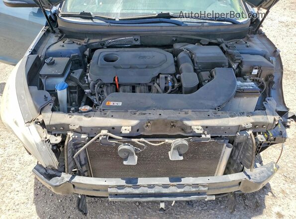 5NPE34AFXHH567340 2017 HYUNDAI SONATA Blue Rear interior view