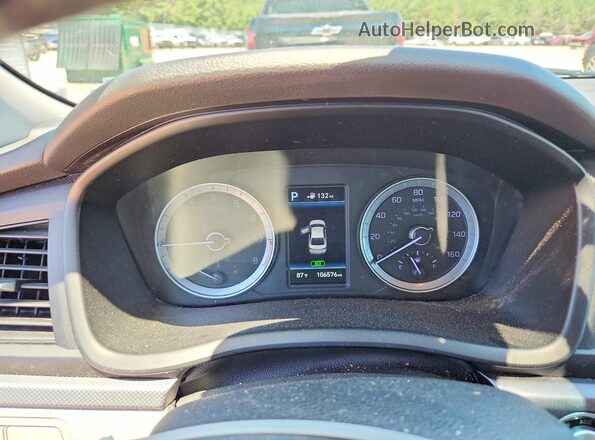 5NPE34AFXJH604375 2018 HYUNDAI SONATA Silver Instrument cluster view