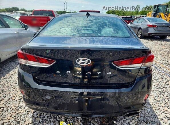 5NPE34AFXJH608071 2018 HYUNDAI SONATA Black უკანა ხედი