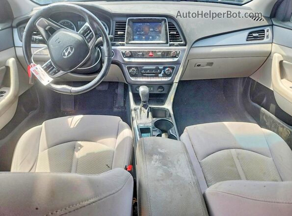 5NPE34AFXJH608071 2018 HYUNDAI SONATA Black წინა პანელის ხედი