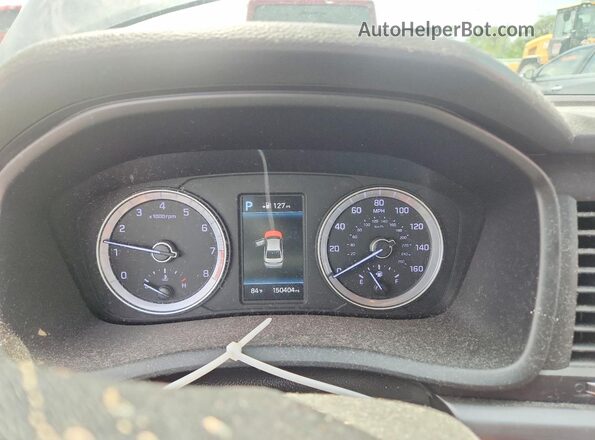 5NPE34AFXJH608071 2018 HYUNDAI SONATA Black ხელსაწყოთა პანელის ხედი