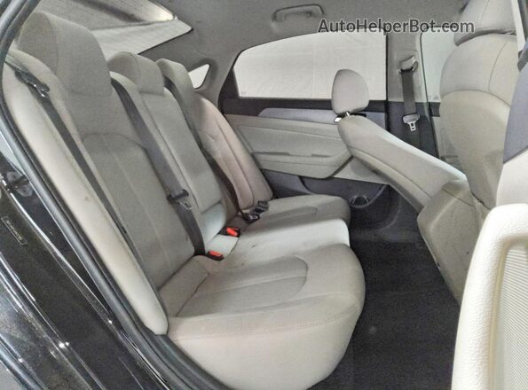 5NPE34AFXJH612380 2018 HYUNDAI SONATA Black Rear seats view