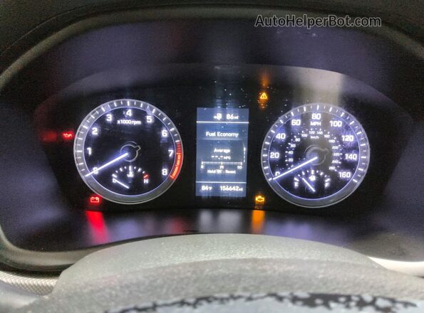 5NPE34AFXJH612380 2018 HYUNDAI SONATA Black Instrument cluster view