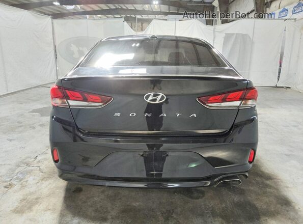 5NPE34AFXJH612380 2018 HYUNDAI SONATA Black Rear view