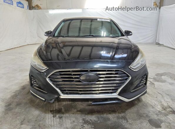 5NPE34AFXJH612380 2018 HYUNDAI SONATA Black Front view