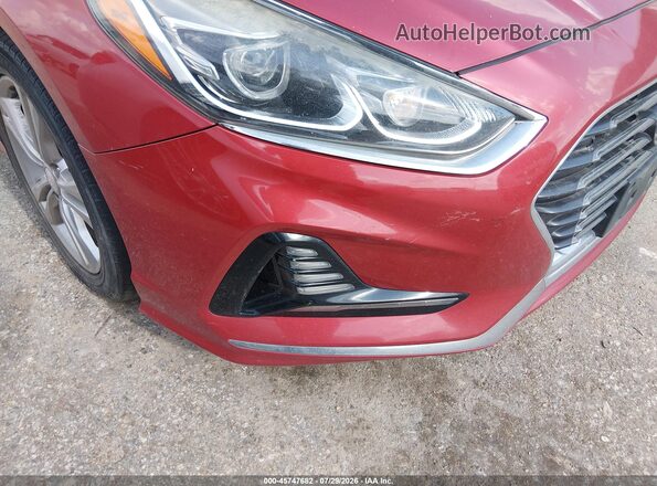 5NPE34AFXJH625730 2018 HYUNDAI SONATA Red Դիմացի տեսք