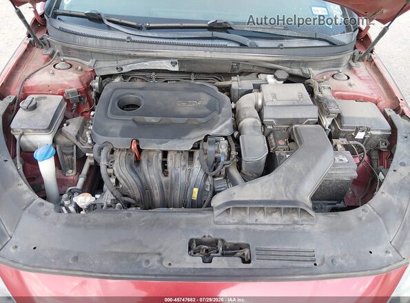 5NPE34AFXJH625730 2018 HYUNDAI SONATA Red Հետևի տեսք