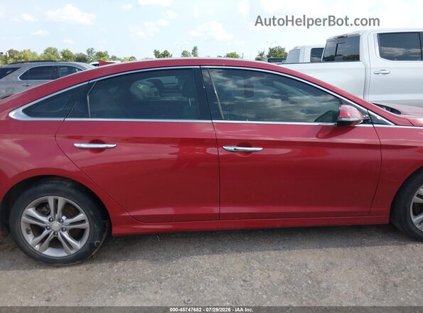 5NPE34AFXJH625730 2018 HYUNDAI SONATA Red Սալոնի հետևի տեսք