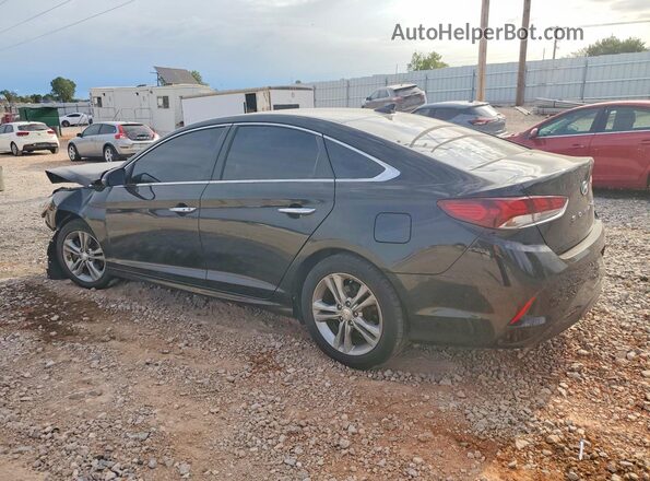 5NPE34AFXJH652474 2018 HYUNDAI SONATA Black Trasero izquierdo