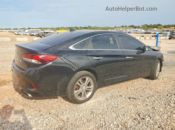 5NPE34AFXJH652474 2018 HYUNDAI SONATA Black Trasero derecho