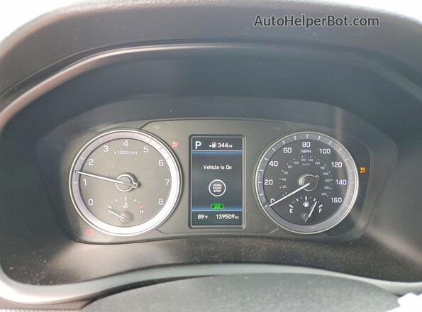5NPE34AFXJH652474 2018 HYUNDAI SONATA Black Vista del cuadro de instrumentos