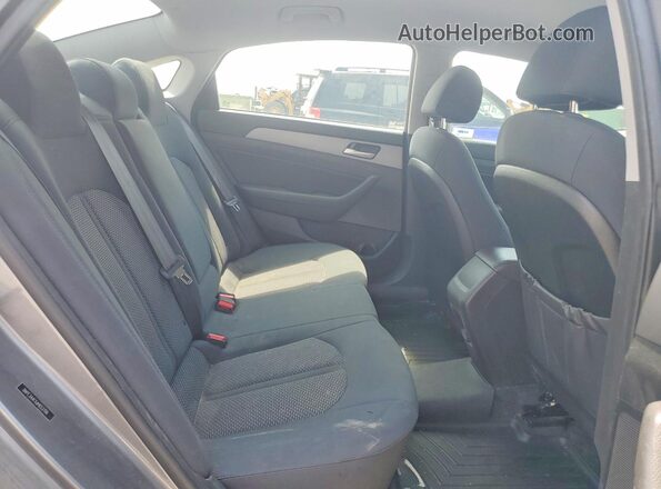 5NPE34AFXJH653706 2018 HYUNDAI SONATA Gray Widok wnętrza z tyłu