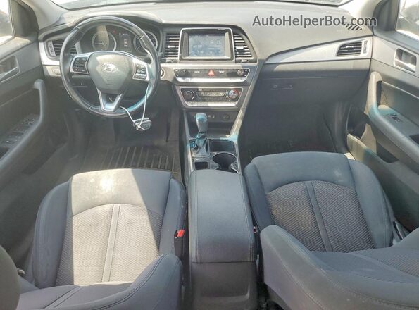 5NPE34AFXJH653706 2018 HYUNDAI SONATA Gray Widok zestawu wskaźników