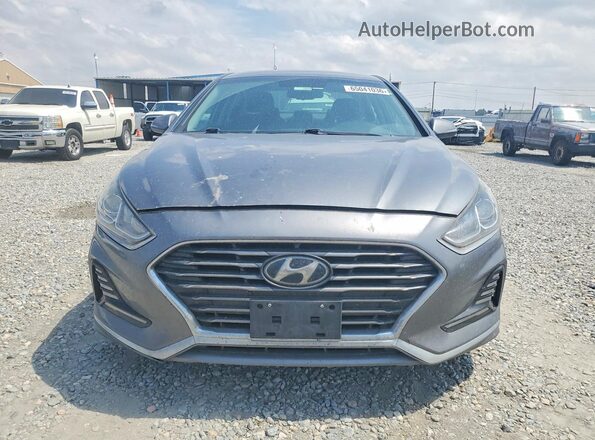5NPE34AFXJH653706 2018 HYUNDAI SONATA Gray Widok z tyłu