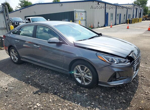 5NPE34AFXJH659067 2018 HYUNDAI SONATA Gray Delantero derecho