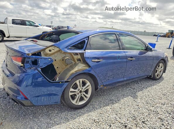 5NPE34AFXJH660056 2018 HYUNDAI SONATA Blue Rear right