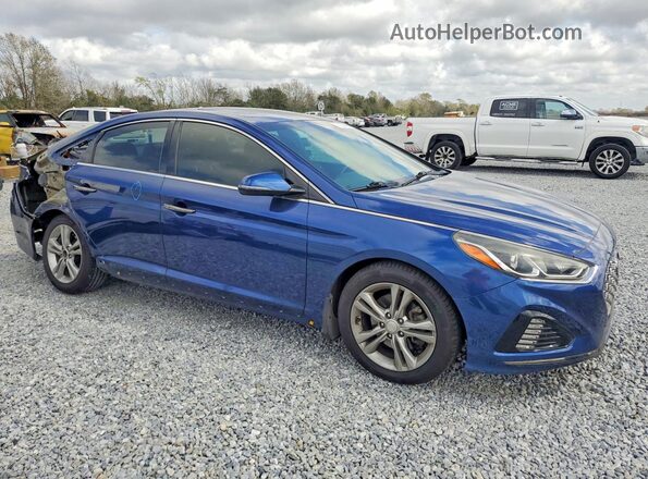 5NPE34AFXJH660056 2018 HYUNDAI SONATA Blue Front right