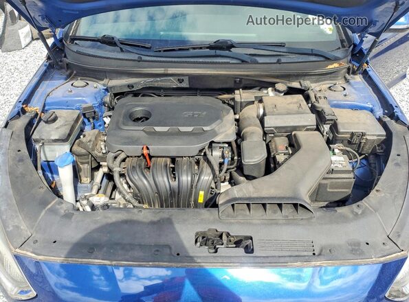 5NPE34AFXJH660056 2018 HYUNDAI SONATA Blue Rear interior view