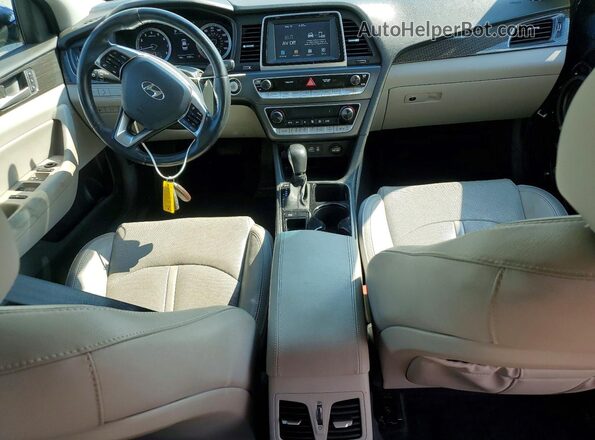 5NPE34AFXJH661739 2018 HYUNDAI SONATA Blue Vista del salpicadero