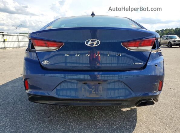 5NPE34AFXJH661739 2018 HYUNDAI SONATA Blue Vista trasera