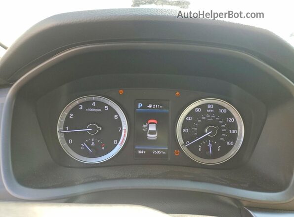 5NPE34AFXJH661739 2018 HYUNDAI SONATA Blue Vista del cuadro de instrumentos