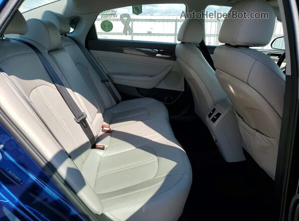 5NPE34AFXJH661739 2018 HYUNDAI SONATA Blue Vista de los asientos traseros