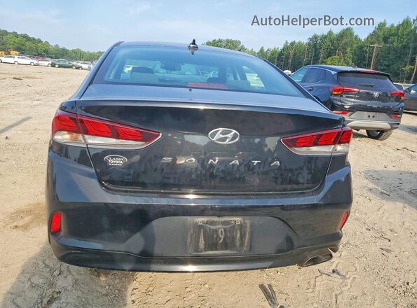 5NPE34AFXJH679366 2018 HYUNDAI SONATA Black Вид ззаду