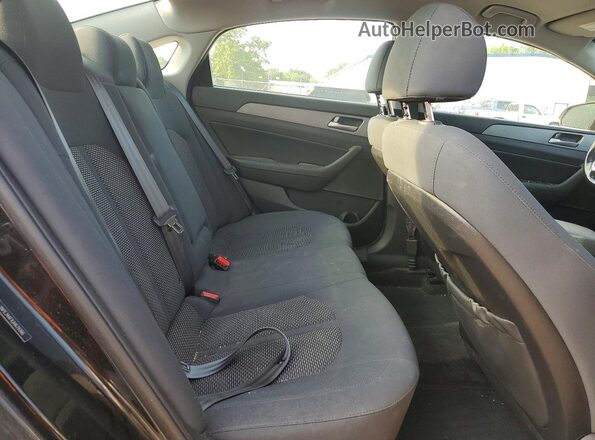 5NPE34AFXJH679366 2018 HYUNDAI SONATA Black Вид задніх сидінь