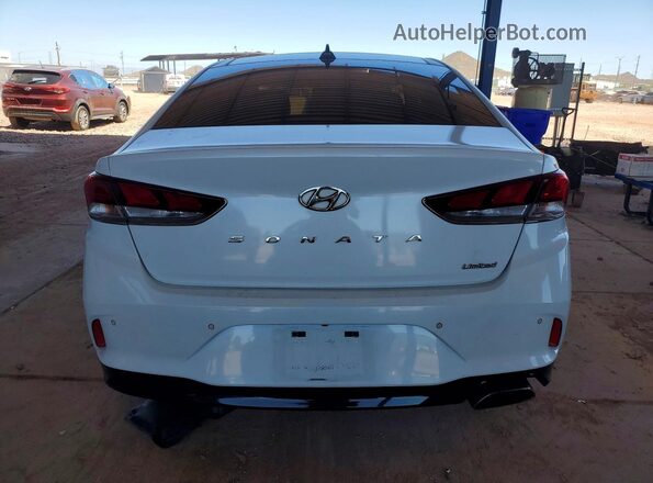 5NPE34AFXJH705352 2018 HYUNDAI SONATA White Vista trasera