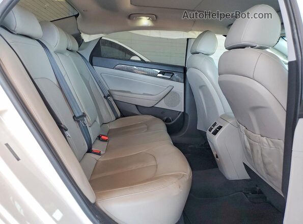 5NPE34AFXJH705352 2018 HYUNDAI SONATA White Vista de los asientos traseros