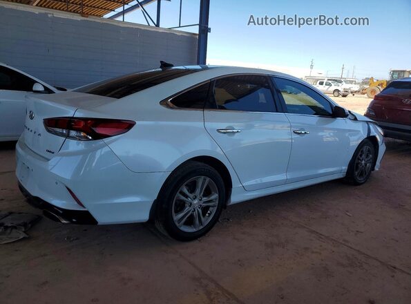5NPE34AFXJH705352 2018 HYUNDAI SONATA White Trasero derecho