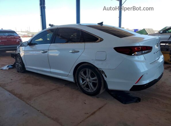 5NPE34AFXJH705352 2018 HYUNDAI SONATA White Trasero izquierdo