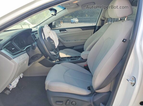 5NPE34AFXKH734528 2019 HYUNDAI SONATA White Vista interior delantera